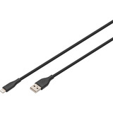 Digitus AK-600108-010-S, Kabel Sort