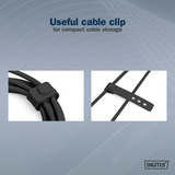 Digitus AK-600108-010-S, Kabel Sort