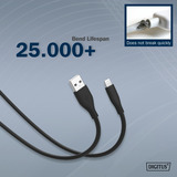 Digitus AK-600108-010-S, Kabel Sort