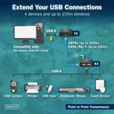 Digitus DA-73120, USB-forlænger Sort