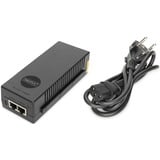 Digitus DN-95108 PoE adapter 10 Gigabit Ethernet 52 V, PoE injektor Sort, 10 Gigabit Ethernet, 10,100,1000,2500,5000,10000 Mbit/s, IEEE 802.3at, Sort, 100 m, PoE, Strøm