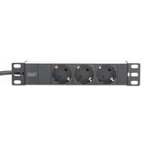Digitus DN-95411 stikdåse 2 m 3 AC stikkontakt(er) Sort, Strømskinne Sort/aluminium, 2 m, 3 AC stikkontakt(er), Type F, Aluminium, Sort, 250 V