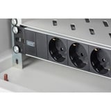 Digitus DN-95411 stikdåse 2 m 3 AC stikkontakt(er) Sort, Strømskinne Sort/aluminium, 2 m, 3 AC stikkontakt(er), Type F, Aluminium, Sort, 250 V