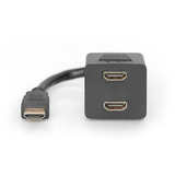 Digitus HDMI Y-splitterkabel, Y-kabel Sort