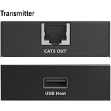 Digitus USB 2.0 CAT forlænger-sæt, 480 Mbps, 150 meter, USB-forlænger Sort