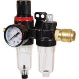 EINHELL Kombineret vedligeholdelsesenhed R 1/4" med smører, Vedligeholdelse enhed Sort