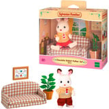 EPOCH Sylvanian Families - Stue sæt med chokoladehare far, Bygge legetøj 