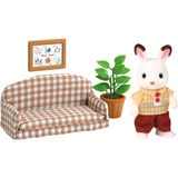 EPOCH Sylvanian Families - Stue sæt med chokoladehare far, Bygge legetøj 