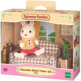 EPOCH Sylvanian Families - Stue sæt med chokoladehare far, Bygge legetøj 