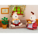 EPOCH Sylvanian Families - Stue sæt med chokoladehare far, Bygge legetøj 