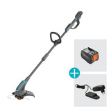 GARDENA Batteri græstrimmer PowerTrim 30/18V P4A, Græs trimmer grå/Turkis