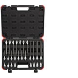 GEDORE røde skruetrækkerbits 1/2" XZN, Topnøgle Sort/Rød