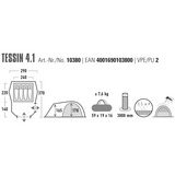 High Peak Tessin 4.1, Telt mørk grøn/grå