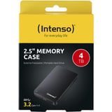 Intenso 2,5" Memory Case ekstern harddisk 4000 GB Sort Sort, 5" Memory Case, 4000 GB, 2.5", 3.2 Gen 1 (3.1 Gen 1), 5400 rpm, Sort