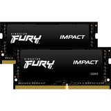 Kingston FURY KF432S20IBK2/16 hukommelsesmodul 16 GB 2 x 8 GB DDR4 3200 Mhz Sort, 16 GB, 2 x 8 GB, DDR4, 3200 Mhz, 260-pin SO-DIMM