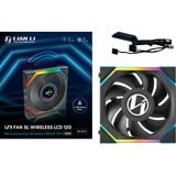 Lian Li UNI FAN SL120 LCD Wireless, Sag fan Sort