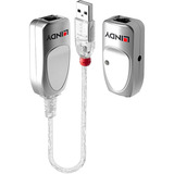 Lindy USB 1.1 Cat.6 Extender, USB-forlænger Sølv