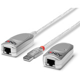Lindy USB 1.1 Cat.6 Extender, USB-forlænger Sølv