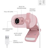 Logitech BRIO 100, Webcam lyserød