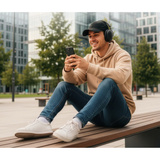 Medion Life HX-1 Plus ANC Over-Ear Hovedtelefoner Sort