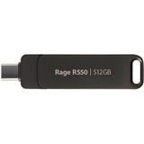 Patriot PE512GR550DSAD, USB-stik Sort