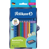 Pelikan Creative Factory farveblyant Sort, Blå, Brun, Grøn, Orange, Lyserød, Rød, Gul 8 stk, Sæt Sort, Blå, Brun, Grøn, Orange, Lyserød, Rød, Gul, 8 stk