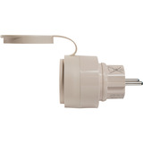Shelly Outdoor Plug S Gen3, Switched stikkontakt Mocca
