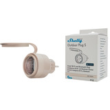 Shelly Outdoor Plug S Gen3, Switched stikkontakt Mocca