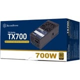SilverStone SST-TX500-G 700W, PC strømforsyning Sort