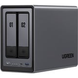 Ugreen NASync DXP2800 NAS System 2-Bay Kompakt Intel® N N100 8 GB DDR5 0 TB UGOS Pro Sort NAS, Kompakt, Intel® N, N100, 8 GB, DDR5