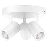 WiZ IMAGEO 3 x justerbare spots, rund plade, LED lys Hvid, rund plade, Intelligent lysspot, Hvid, LED, Ikke-udskiftelig pære(r), 2200 K, 6500 K