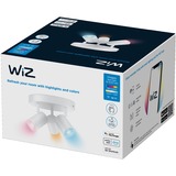 WiZ IMAGEO 3 x justerbare spots, rund plade, LED lys Hvid, rund plade, Intelligent lysspot, Hvid, LED, Ikke-udskiftelig pære(r), 2200 K, 6500 K