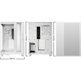 be quiet! Light Base 500 LX White Midi Tower Hvid, Towerkabinet Hvid, Midi Tower, PC, Hvid, ATX, micro ATX, Mini-ITX, Acrylonitrilbutadienstyren, Glas, Stål, Spil