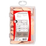 fischer Praktiske hjælpere, limning og samling med flade dyvler, Dyvel Bøg