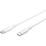 goobay USB 2.0 silikonekabel hvid, USB-C stik > USB-C stik Hvid