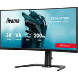 iiyama G-Master GCB3484WQSU-B2, Gaming Skærm Sort, 86,4 cm (34"), 3440 x 1440 pixel, UltraWide Quad HD, Sort