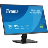 iiyama ProLite X2492HSU-B1 computerskærm 60,5 cm (23.8") 1920 x 1080 pixel Fuld HD LED Sort, LED-skærm Sort (mat), 60,5 cm (23.8"), 1920 x 1080 pixel, Fuld HD, LED, 3 ms, Sort