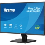 iiyama ProLite X2492HSU-B1 computerskærm 60,5 cm (23.8") 1920 x 1080 pixel Fuld HD LED Sort, LED-skærm Sort (mat), 60,5 cm (23.8"), 1920 x 1080 pixel, Fuld HD, LED, 3 ms, Sort