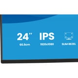 iiyama X2492HSU-B1, LED-skærm Sort (mat)