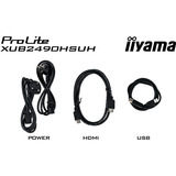 iiyama XUB2490HSUH-B2, LED-skærm Sort (mat)