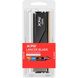 ADATA LANCER BLADE RGB DDR5 hukommelsesmodul 32 GB 1 x 32 GB 288-pin DIMM Fejlkorrigerende kode Sort, 32 GB, 1 x 32 GB, DDR5, 6000 MHz, 288-pin DIMM