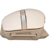 ASUS SmartO Mouse MD200 Silent Plus mus Kontor Ambidextrous RF trådløs + Bluetooth Optisk 4200 dpi Beige, Ambidextrous, Optisk, RF trådløs + Bluetooth, 4200 dpi, Beige