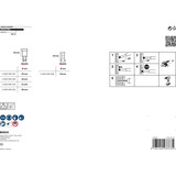 Bosch 2608599037 Kit frese a secco diamantate 5 parti 1 pz. Fræsemaskine, Drill bit sæt Fræsemaskine, Sten, Flise, Bosch, Sølv, 5 stk