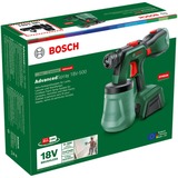 Bosch Batteridrevet sprøjtepistol AdvancedSpray 18V-500 solo Grøn