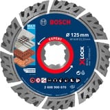 Bosch EXPERT MULTIMATERIAL X-LOCK Skæreskive Skæreskive, Mursten, Beton, Hård beton, Sten, 12,5 cm, Bosch, 2,22 cm, 2,4 mm