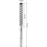 Bosch Expert SDS Max-8X Hammer drill bit 1 stk, Boremaskine Borehammer, Hammer drill bit, 2,6 cm, 320 mm, Beton, Sten, 20 cm