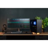 Cooler Master MasterBox MB600L V2 Midi Tower Sort, Towerkabinet Sort, Midi Tower, PC, Sort, ATX, micro ATX, Mini-ITX, Plast, Stål, Hærdet glas, 16,1 cm