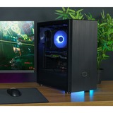 Cooler Master MasterBox MB600L V2 Midi Tower Sort, Towerkabinet Sort, Midi Tower, PC, Sort, ATX, micro ATX, Mini-ITX, Plast, Stål, Hærdet glas, 16,1 cm