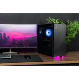 Cooler Master MasterBox MB600L V2 Midi Tower Sort, Towerkabinet Sort, Midi Tower, PC, Sort, ATX, micro ATX, Mini-ITX, Plast, Stål, Hærdet glas, 16,1 cm