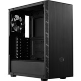 Cooler Master MasterBox MB600L V2 Midi Tower Sort, Towerkabinet Sort, Midi Tower, PC, Sort, ATX, micro ATX, Mini-ITX, Plast, Stål, Hærdet glas, 16,1 cm